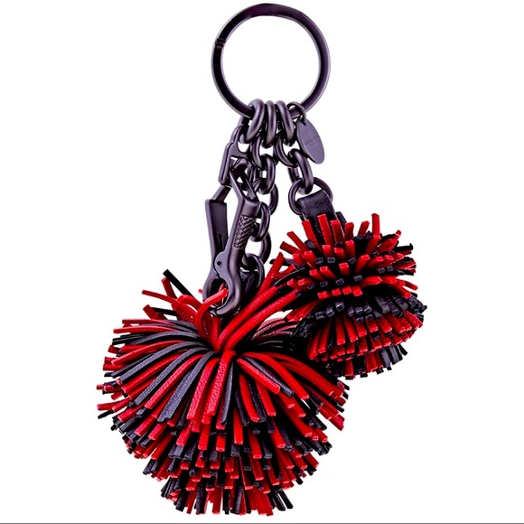 NWT $395 Bottega Veneta Ladies Leather Visit Keycase Red Keys Chain Key Rings - Picture 4 of 9